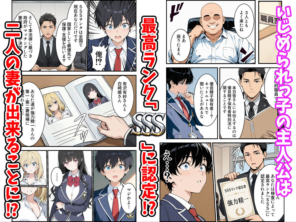 陰キャの俺がSSSランク優良精子保有者に選ばれたのでハーレム王になる話 〜いじめられっ子逆転劇〜 画像2